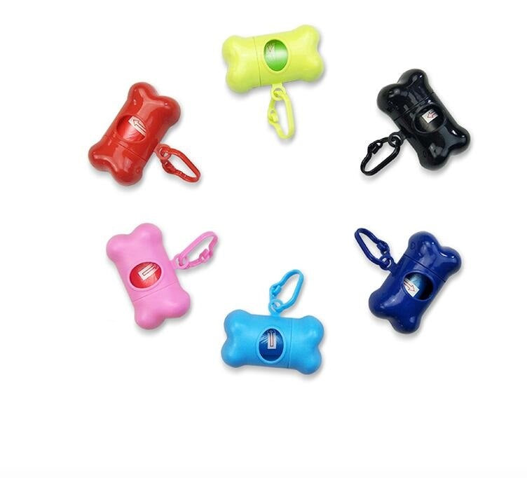 Pet cleaning supplies dog picking up bag