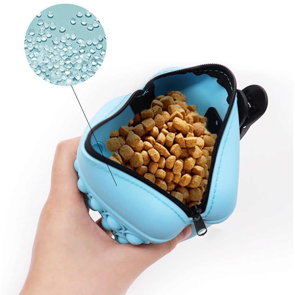 Bag Silicone Feed Dogs Treat Pouch Pet Training