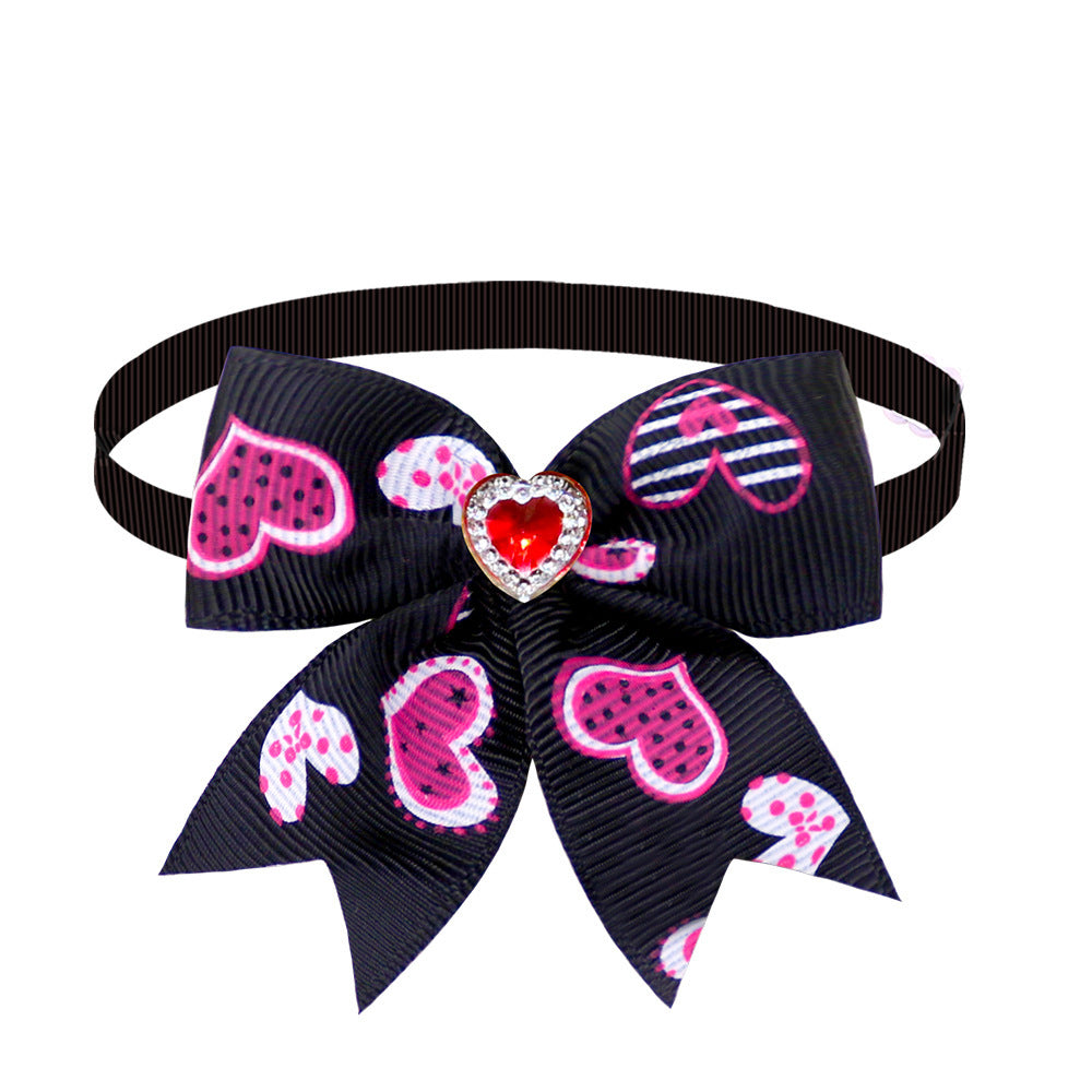 Pet Love Diamond Bow Tie Bow