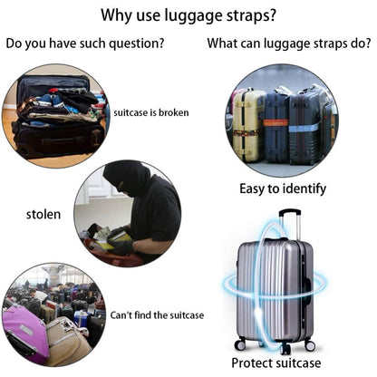 Adjustable Nylon Lock Travel  Accessories Suitcase Packing Belt