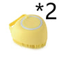 Silicone Dog Bath Massage Gloves Brush