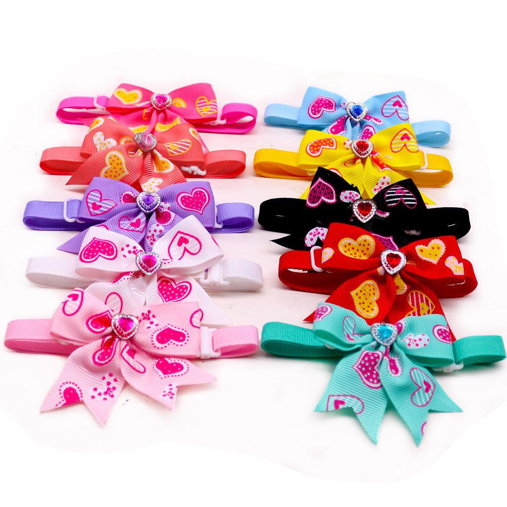 Pet Love Diamond Bow Tie Bow