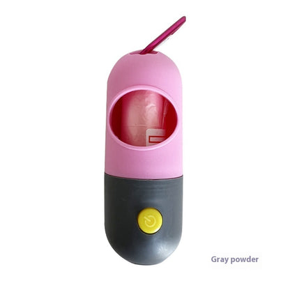 Led Light Pet Waste Bag Dispenser For Dogs Cats