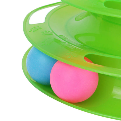 Pet Cat Crazy Ball Disk Interactive Toys