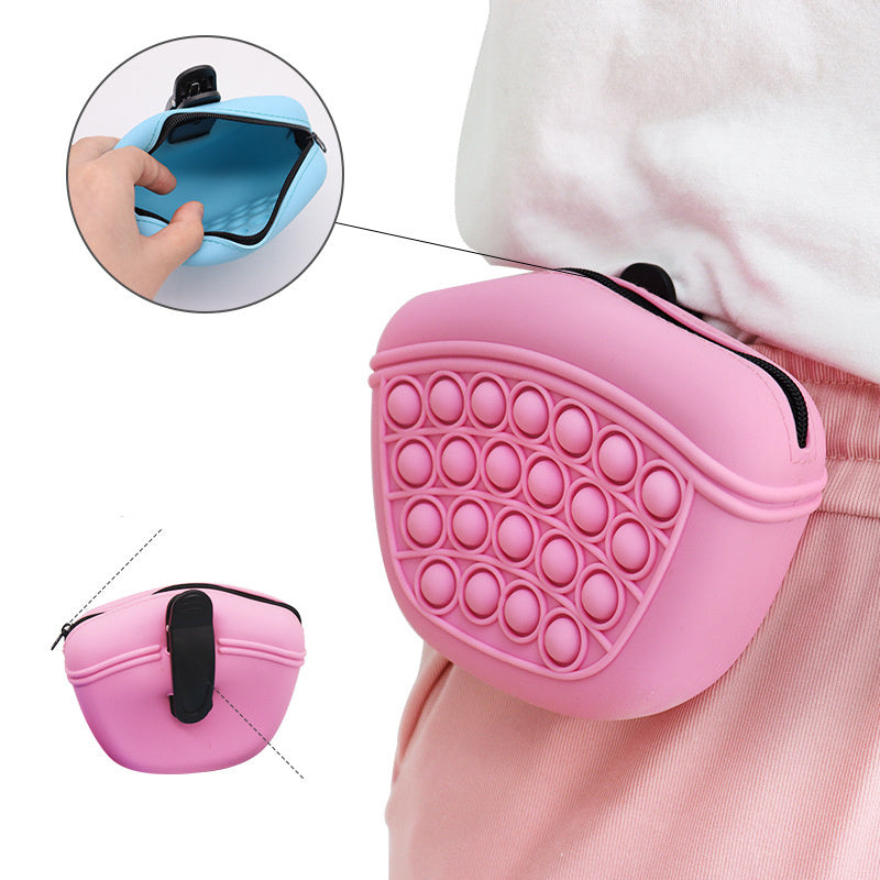 Bag Silicone Feed Dogs Treat Pouch Pet Training