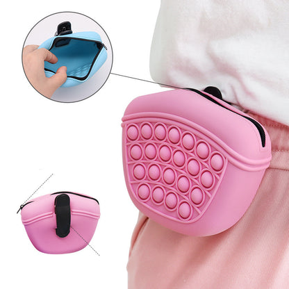 Bag Silicone Feed Dogs Treat Pouch Pet Training