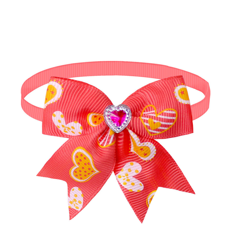 Pet Love Diamond Bow Tie Bow