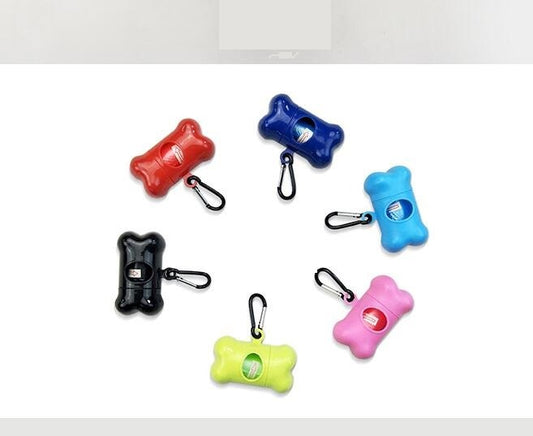 Pet cleaning supplies dog picking up bag