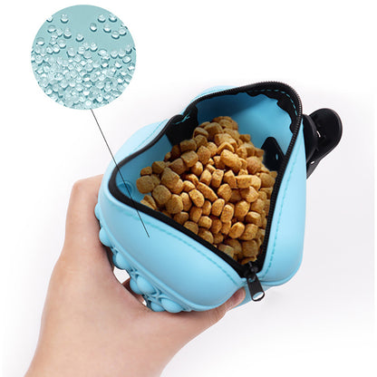 Bag Silicone Feed Dogs Treat Pouch Pet Training