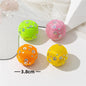 Colored Plastic Bell Mesh Hollow Sound Cat Teasing Ball