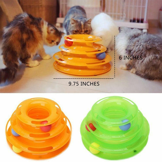 Pet Cat Crazy Ball Disk Interactive Toys