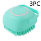 Silicone Dog Bath Massage Gloves Brush