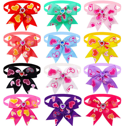 Pet Love Diamond Bow Tie Bow