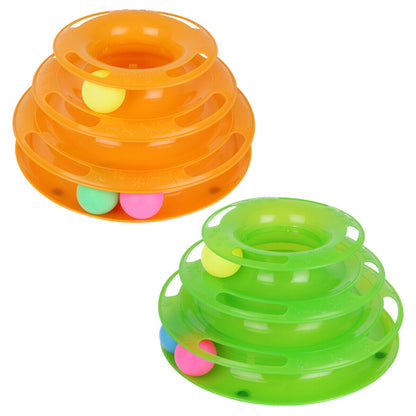 Pet Cat Crazy Ball Disk Interactive Toys