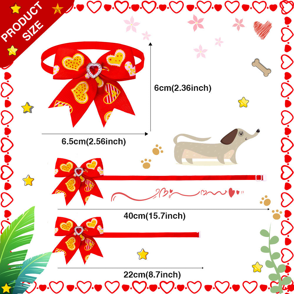 Pet Love Diamond Bow Tie Bow